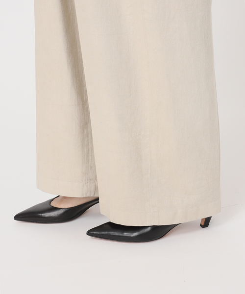 SERGE de bleu（サージ）の「SERGE de bleu/サージ 2TUCK SUSPENDER PANTS（スラックス・レディース・ベージュ/オレンジ・36/38）」の17枚目の写真