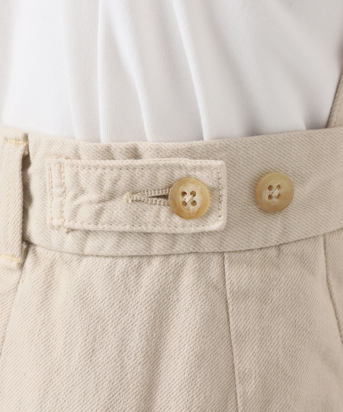 SERGE de bleu（サージ）の「SERGE de bleu/サージ 2TUCK SUSPENDER PANTS（スラックス・レディース・ベージュ/オレンジ・36/38）」の19枚目の写真