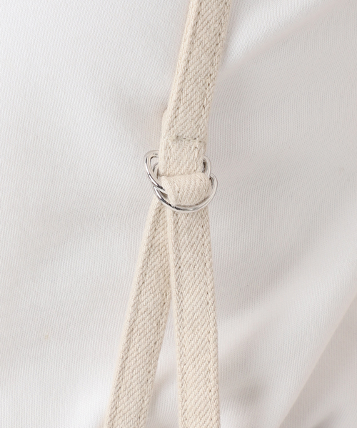 SERGE de bleu（サージ）の「SERGE de bleu/サージ 2TUCK SUSPENDER PANTS（スラックス・レディース・ベージュ/オレンジ・36/38）」の20枚目の写真