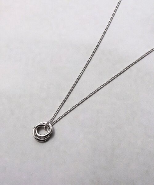 tk.TAKEO KIKUCHI（ティーケータケオキクチ）の「◆ダブルリングネックレス（ネックレス・メンズ・シルバー/ブラック系4/ブラック系5/シルバー系/シルバー系4/シルバー系5/ゴールド系5・00）」の6枚目の写真