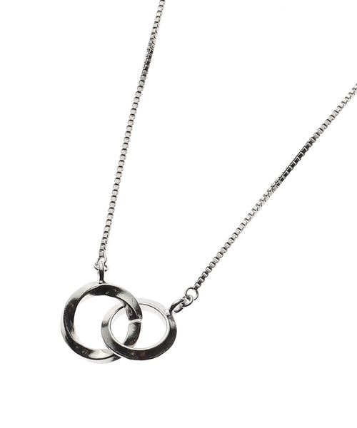 tk.TAKEO KIKUCHI（ティーケータケオキクチ）の「◆ダブルリングネックレス（ネックレス・メンズ・シルバー/ブラック系4/ブラック系5/シルバー系/シルバー系4/シルバー系5/ゴールド系5・00）」の10枚目の写真