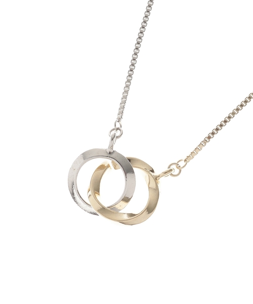 tk.TAKEO KIKUCHI（ティーケータケオキクチ）の「◆ダブルリングネックレス（ネックレス・メンズ・シルバー/ブラック系4/ブラック系5/シルバー系/シルバー系4/シルバー系5/ゴールド系5・00）」の16枚目の写真