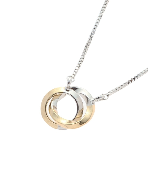 tk.TAKEO KIKUCHI（ティーケータケオキクチ）の「◆ダブルリングネックレス（ネックレス・メンズ・シルバー/ブラック系4/ブラック系5/シルバー系/シルバー系4/シルバー系5/ゴールド系5・00）」の15枚目の写真