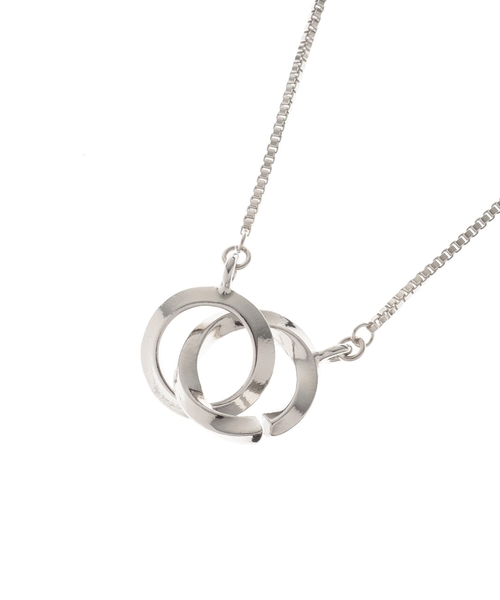 tk.TAKEO KIKUCHI（ティーケータケオキクチ）の「◆ダブルリングネックレス（ネックレス・メンズ・シルバー/ブラック系4/ブラック系5/シルバー系/シルバー系4/シルバー系5/ゴールド系5・00）」の13枚目の写真