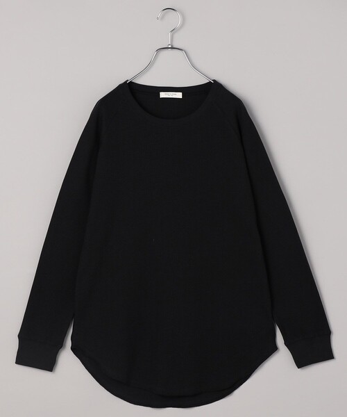 FREAK'S STORE（フリークスストア）の「ワッフルプルオーバー/ワッフルカットソー（Tシャツ/カットソー・レディース・その他13/ブルー/オフホワイト/ナチュラル/ブラック・ﾌﾘ-）」の6枚目の写真