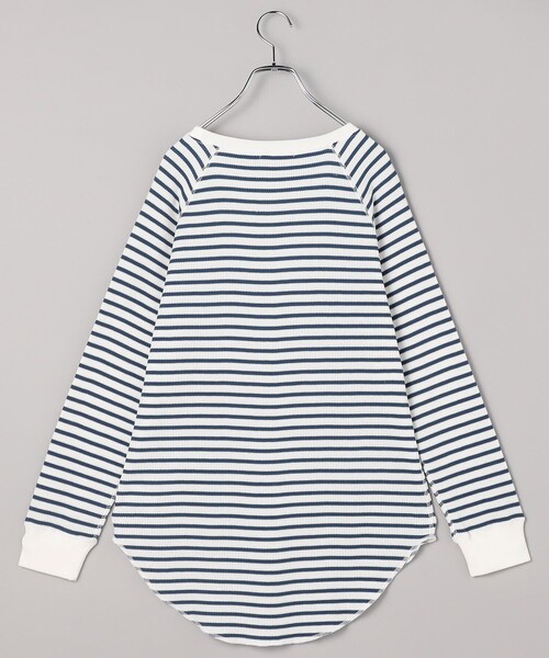 FREAK'S STORE（フリークスストア）の「ワッフルプルオーバー/ワッフルカットソー（Tシャツ/カットソー・レディース・その他13/ブルー/オフホワイト/ナチュラル/ブラック・ﾌﾘ-）」の7枚目の写真