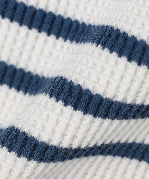 FREAK'S STORE（フリークスストア）の「ワッフルプルオーバー/ワッフルカットソー（Tシャツ/カットソー・レディース・その他13/ブルー/オフホワイト/ナチュラル/ブラック・ﾌﾘ-）」の9枚目の写真