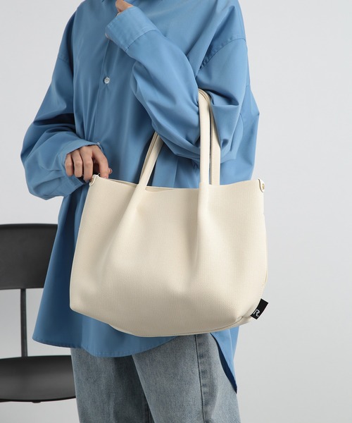 ROOTOTE(ルートート)の「【ROOTOTE】トートバッグ LT.デリ.ルフルーA※(トートバッグ・レディース・アイボリー/ブラック/ベージュ/グレー・FREE)」の7枚目の写真