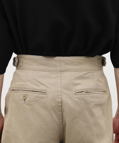 LENO(リノ)の「【LENO / リノ】SIDE BELTED GURKHA TROUSERS(スラックス・メンズ・ベージュ/カーキ・1/2)」の8枚目の写真