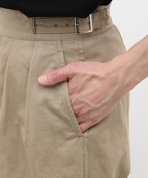 LENO(リノ)の「【LENO / リノ】SIDE BELTED GURKHA TROUSERS(スラックス・メンズ・ベージュ/カーキ・1/2)」の10枚目の写真