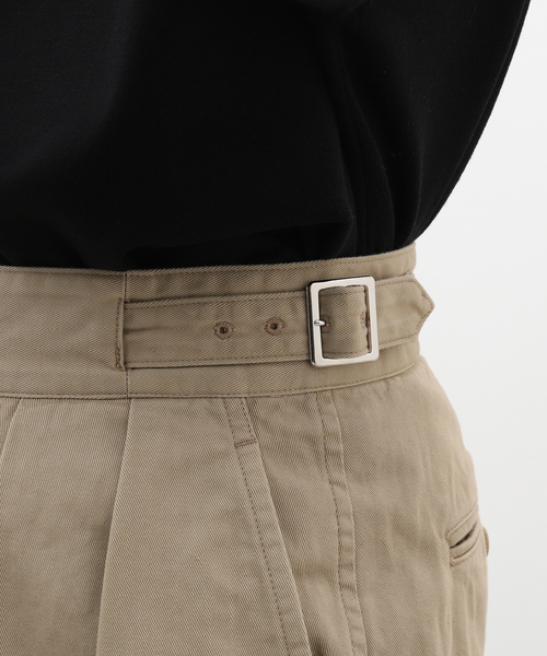 LENO(リノ)の「【LENO / リノ】SIDE BELTED GURKHA TROUSERS(スラックス・メンズ・ベージュ/カーキ・1/2)」の11枚目の写真