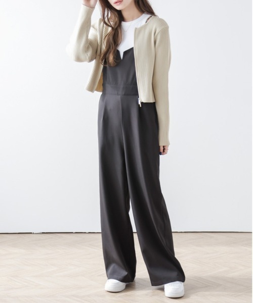 AMELY（エミリー）の「Wジップデザインニット（ニット/セーター・レディース・ピンク/グレイッシュベージュ/ブラック/ラベンダー/イエロー/ベージュ/ブルー・フリー）」の11枚目の写真