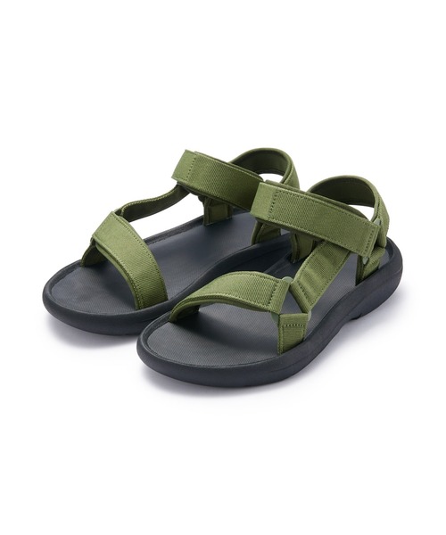 無印良品(ムジルシリョウヒン)の「テープベルトサンダル(サンダル・レディース・カーキ系5/ライトベージュ/ブラック・XXL/XL/L/M/S/XS)」の2枚目の写真