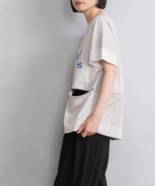 MARECHAL TERRE（マルシャルテル）の「2way ロゴトップス（Tシャツ/カットソー・レディース・ブラック/ホワイト/ベージュ系その他/レッド・MEDIUM）」の11枚目の写真