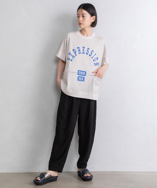 MARECHAL TERRE（マルシャルテル）の「2way ロゴトップス（Tシャツ/カットソー・レディース・ブラック/ホワイト/ベージュ系その他/レッド・MEDIUM）」の13枚目の写真