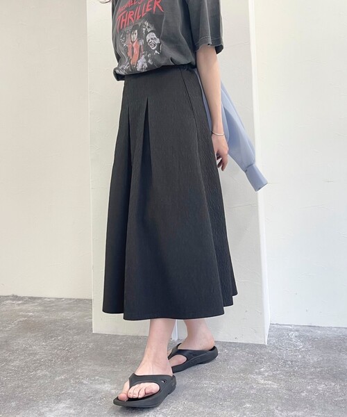 fredy emue（フレディエミュ）の「ジャガードタックスカート（スカート・レディース・オフホワイト/ブラック・36/38）」の21枚目の写真