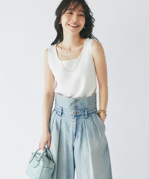 新品未使用　ネイビー ラブティックボンボン　La boutique BonBon バイカラーパイピングマーメイドワンピース | La boutique