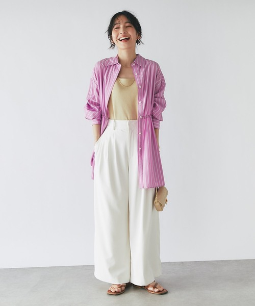 La boutique BonBon ノースリーブ チュニック 38 La boutique BonBon（ラブティックボンボン）の「スクエアタンク
