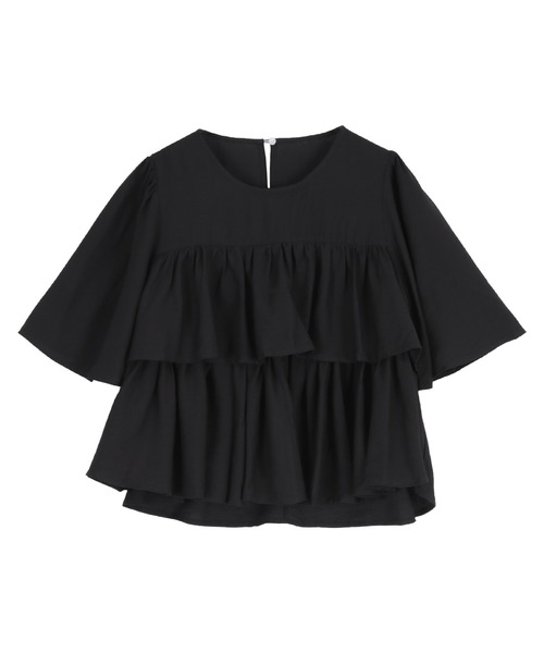 titivate(ティティベイト)の「ティアードフリルトップス(Tシャツ/カットソー・レディース・オフホワイト/ブラック/ライトブルー・FREE)」の11枚目の写真