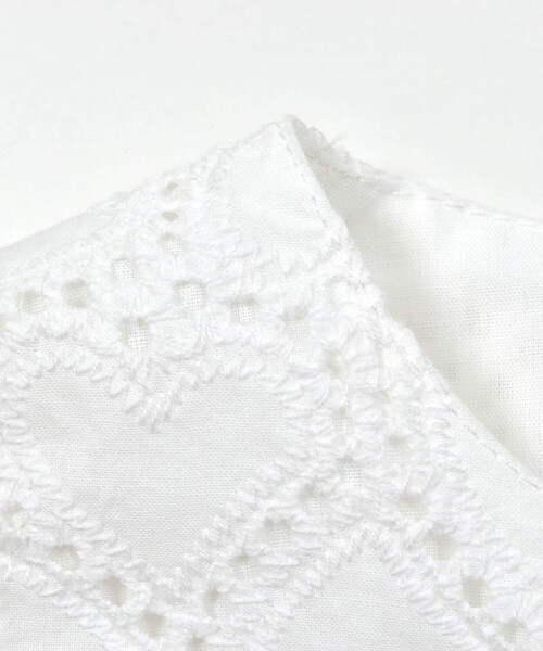 SLAP SLIP BABY(スラップスリップベビー)の「【お揃い】肩フリルハートレース生地ワンピース+ブルマセットアップベビー(70~80cm)(ワンピース・キッズ・ピンク/ホワイト・FREE)」の9枚目の写真