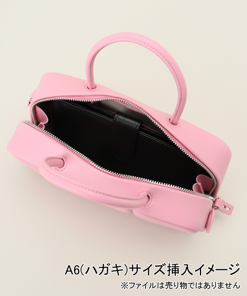 ADD CULUMN(アドカラム)の「【ADD CULUMN/アドカラム】 PUFF - BOSTON W(ハンドバッグ・レディース・ホワイト/ピンク系その他・FREE)」の6枚目の写真