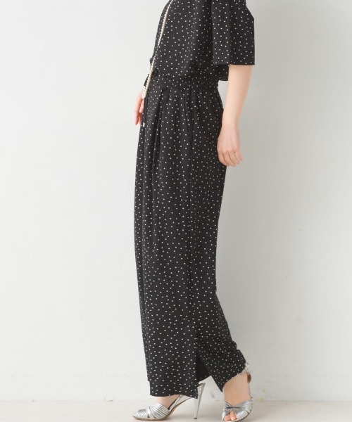 OMNES（オムネス）の「接触冷感レーヨンナイロンタックイージーパンツ（その他パンツ・レディース・ブラック/ブラウン/ブラック×ホワイト/グリーン/キャメル/イエロー/ネイビー/イエロー系その他/レッド/ラベンダー・FREE）」の19枚目の写真