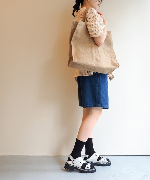 byあしながおじさん（バイアシナガオジサン）の「ストラップスポーツサンダル　8710567（サンダル・レディース・ホワイト/ピンク/ブラック・S/M/L/LL）」の10枚目の写真