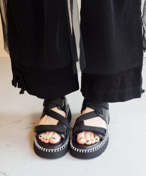 byあしながおじさん（バイアシナガオジサン）の「ストラップスポーツサンダル　8710567（サンダル・レディース・ホワイト/ピンク/ブラック・S/M/L/LL）」の15枚目の写真