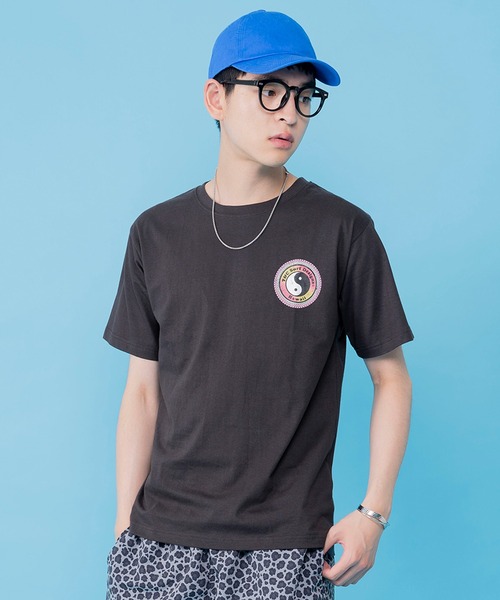 C.P. COMPANY 風景 フリント クルネック Tシャツ 【関税込】 ピグメント加工 プリント クルーネックTシャツ（Tシャツ