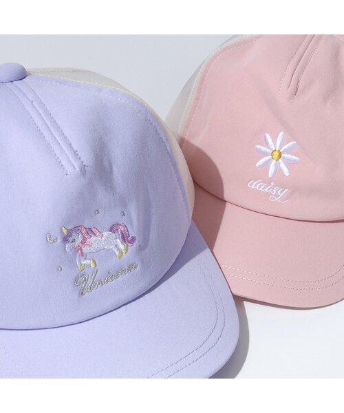 apres les cours（アプレレクール）の「バラエティメッシュキャップ（キャップ・キッズ・アイボリー/グリーン/ピンク/ラベンダー/ネイビー・58/54/50）」の14枚目の写真