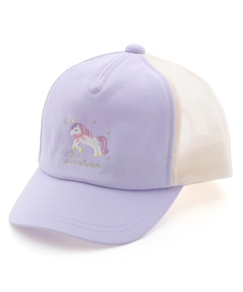 apres les cours（アプレレクール）の「バラエティメッシュキャップ（キャップ・キッズ・アイボリー/グリーン/ピンク/ラベンダー/ネイビー・58/54/50）」の6枚目の写真