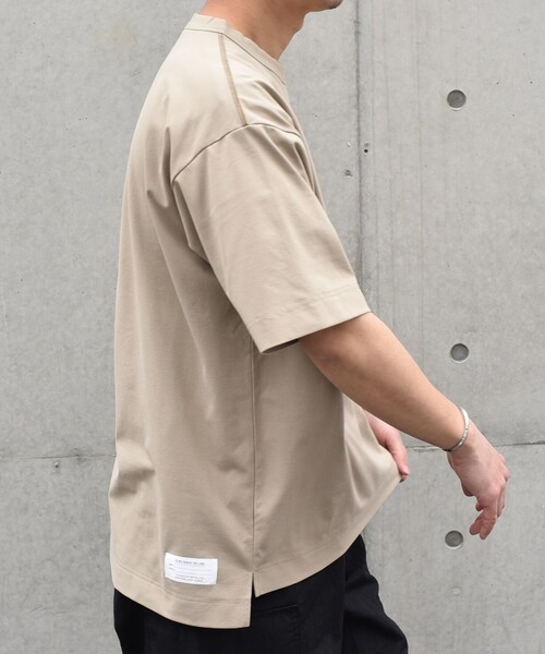 HINSON（ヒンソン）の「【SHIPS any別注】HINSON:  ワンポイント ロゴ リフレクター プリント ジャージー Tシャツ◆（Tシャツ/カットソー・メンズ・ネイビー/ベージュ/ラベンダー/グレー・MEDIUM/LARGE/X-LARGE）」の14枚目の写真