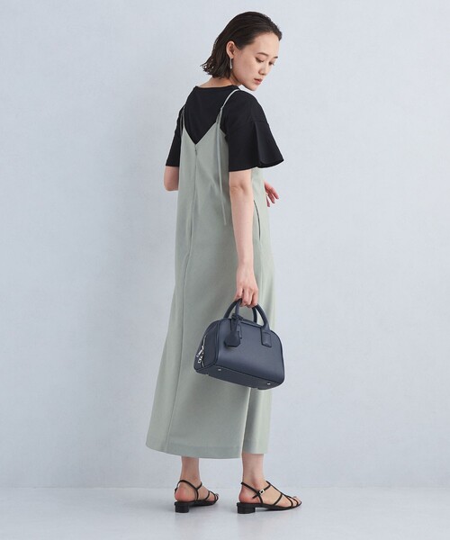 green label relaxing(グリーンレーベルリラクシング)の「ソモウライク キャミ ワンピース -防シワ-(ワンピース・レディース・ブラック/ライトグレー/ダークブラウン・FREE)」の18枚目の写真