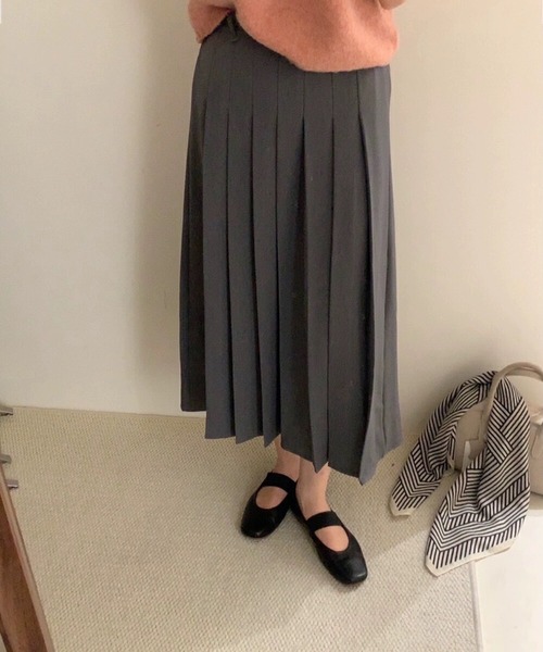 BANICO(バニコ)の「【Banico】プリーツスカート(スカート・レディース・ダークグレー/ベージュ/ライトベージュ・SMALL/MEDIUM/LARGE)」の6枚目の写真