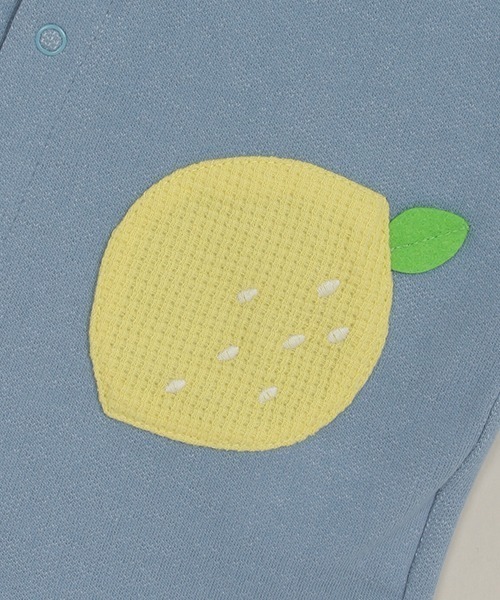 baby cheer（ベイビーチアー）の「シトラスショートオール（ロンパース・キッズ・レモンイエロー・70cm/80ｃｍ）」の6枚目の写真