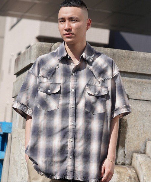 JACKROSE（ジャックローズ）の「JE-CHECK WESTERN SHIRT（シャツ/ブラウス・メンズ・ブラック/イエロー/レッド・L/M）」の4枚目の写真