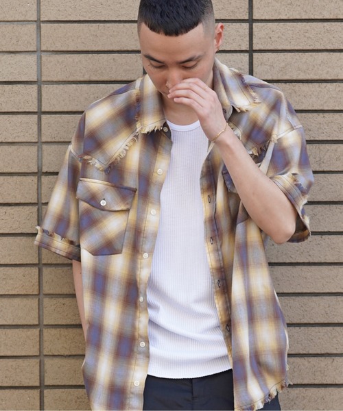 JACKROSE（ジャックローズ）の「JE-CHECK WESTERN SHIRT（シャツ/ブラウス・メンズ・ブラック/イエロー/レッド・L/M）」の14枚目の写真
