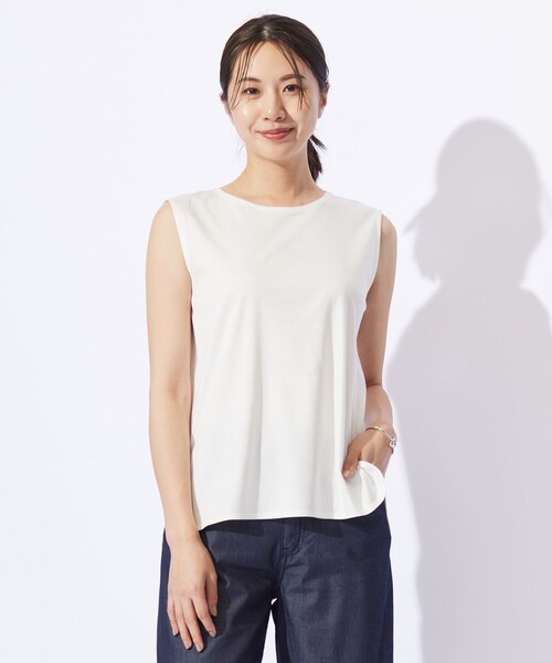レイヤード ノースリーブカットソー（タンクトップ）｜J.PRESS Ladies