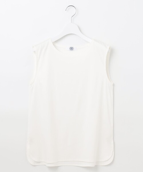 J.PRESS Ladies（J.プレス レディス）の「レイヤード ノースリーブカットソー（タンクトップ・レディース・ホワイト系/ベージュ系・SMALL）」の7枚目の写真