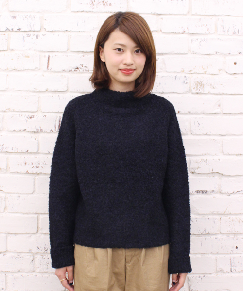 CIAOPANIC（チャオパニック）の「【Ciaopanic】ブークレＰＵ　ボトルネックプルオーバー（ニット/セーター・レディース・オフホワイト/ブラック/ライトグレー/ベージュ・FREE）」の3枚目の写真