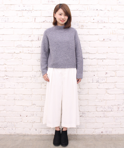 CIAOPANIC（チャオパニック）の「【Ciaopanic】ブークレＰＵ　ボトルネックプルオーバー（ニット/セーター・レディース・オフホワイト/ブラック/ライトグレー/ベージュ・FREE）」の13枚目の写真