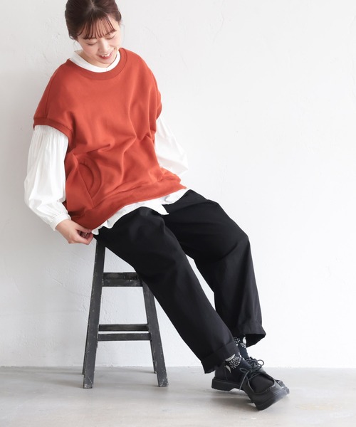 soulberry(ソウルベリー)の「どこにだって、いつだって穿けちゃう。【anyパンツ】(チノパンツ・レディース・ブラック/ベージュ・5L/4L/3L/LL/L/M)」の17枚目の写真