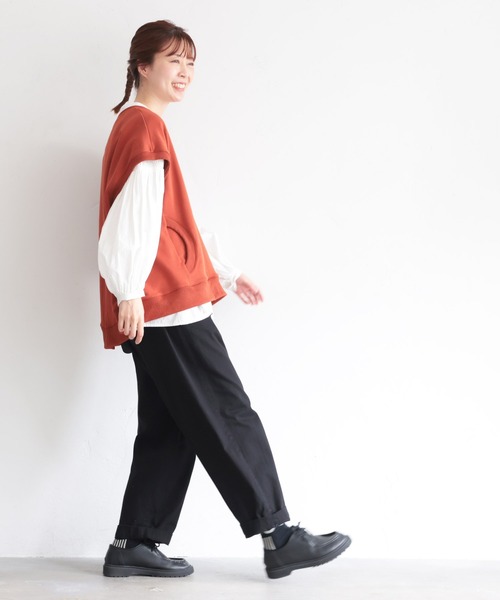 soulberry(ソウルベリー)の「どこにだって、いつだって穿けちゃう。【anyパンツ】(チノパンツ・レディース・ブラック/ベージュ・5L/4L/3L/LL/L/M)」の14枚目の写真