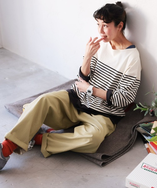 soulberry(ソウルベリー)の「どこにだって、いつだって穿けちゃう。【anyパンツ】(チノパンツ・レディース・ブラック/ベージュ・5L/4L/3L/LL/L/M)」の12枚目の写真