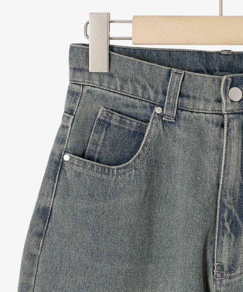 MAJESTIC LEGON（マジェスティックレゴン）の「ワイドストレートデニムパンツ（デニムパンツ・レディース・ブルー/グレー・SMALL/MEDIUM）」の19枚目の写真