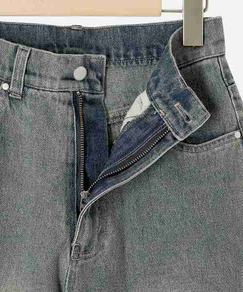 MAJESTIC LEGON（マジェスティックレゴン）の「ワイドストレートデニムパンツ（デニムパンツ・レディース・ブルー/グレー・SMALL/MEDIUM）」の21枚目の写真
