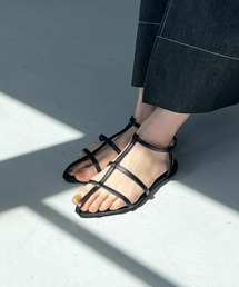 Olu. | ポインテッドトゥストラップサンダル(サンダル)