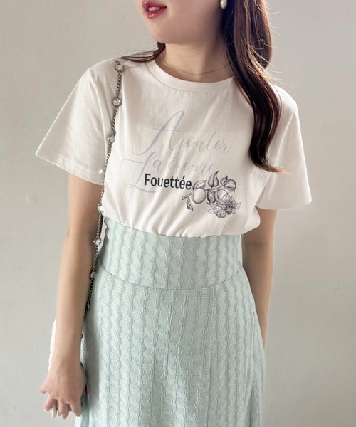 one after another NICE CLAUP(ワンアフターアナザーナイスクラップ)の「アソートTee(Tシャツ/カットソー・レディース・オフホワイト/サックスブルー/ピンク/チャコールグレー・FREE)」の1枚目の写真
