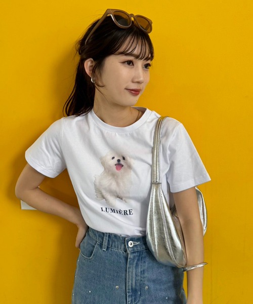 one after another NICE CLAUP(ワンアフターアナザーナイスクラップ)の「アソートTee(Tシャツ/カットソー・レディース・オフホワイト/サックスブルー/ピンク/チャコールグレー・FREE)」の13枚目の写真