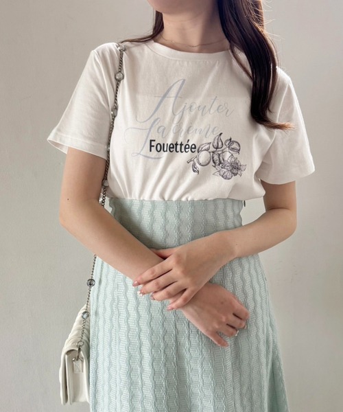 one after another NICE CLAUP(ワンアフターアナザーナイスクラップ)の「アソートTee(Tシャツ/カットソー・レディース・オフホワイト/サックスブルー/ピンク/チャコールグレー・FREE)」の16枚目の写真